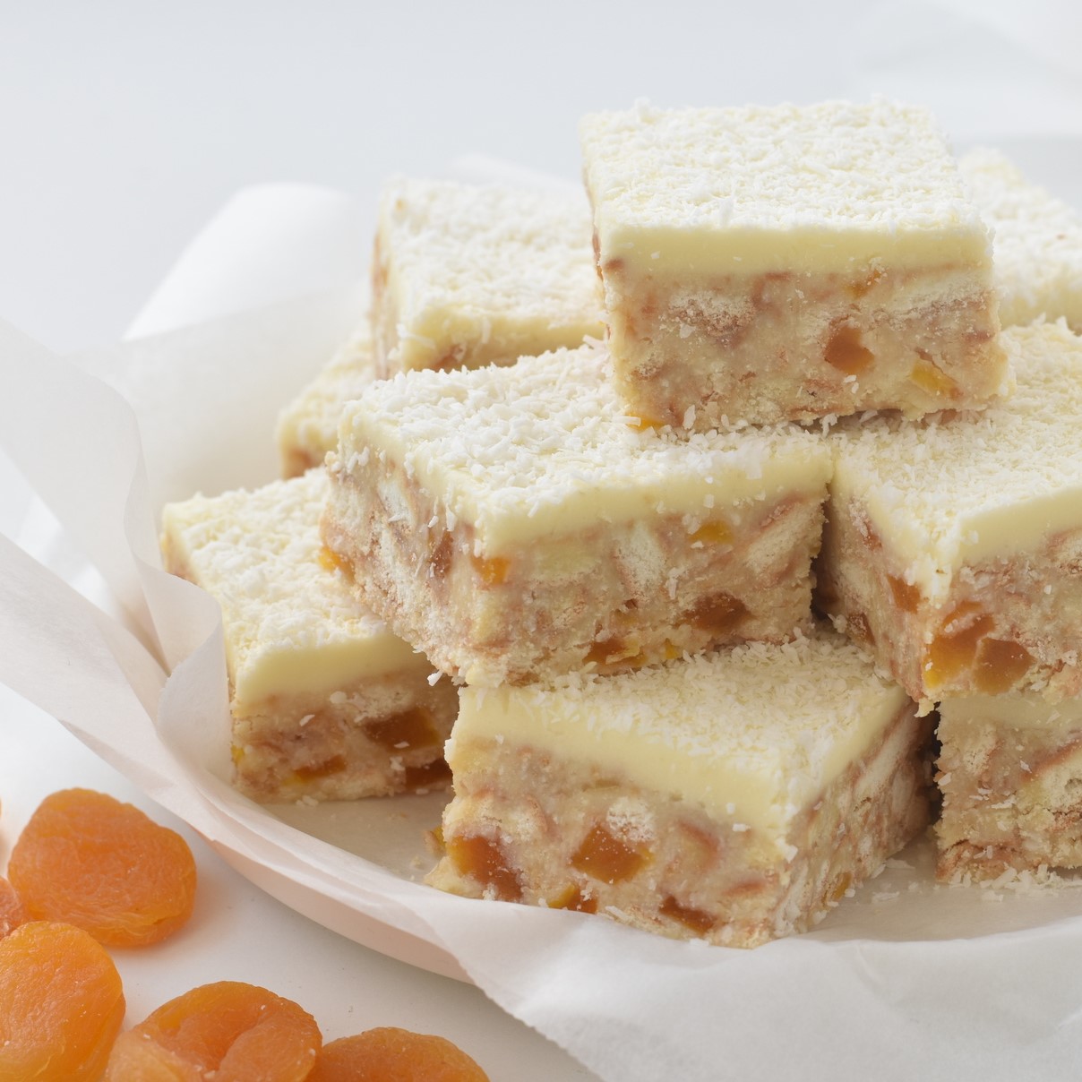 Apricot Coconut Slice (no bake!) Baking Envy