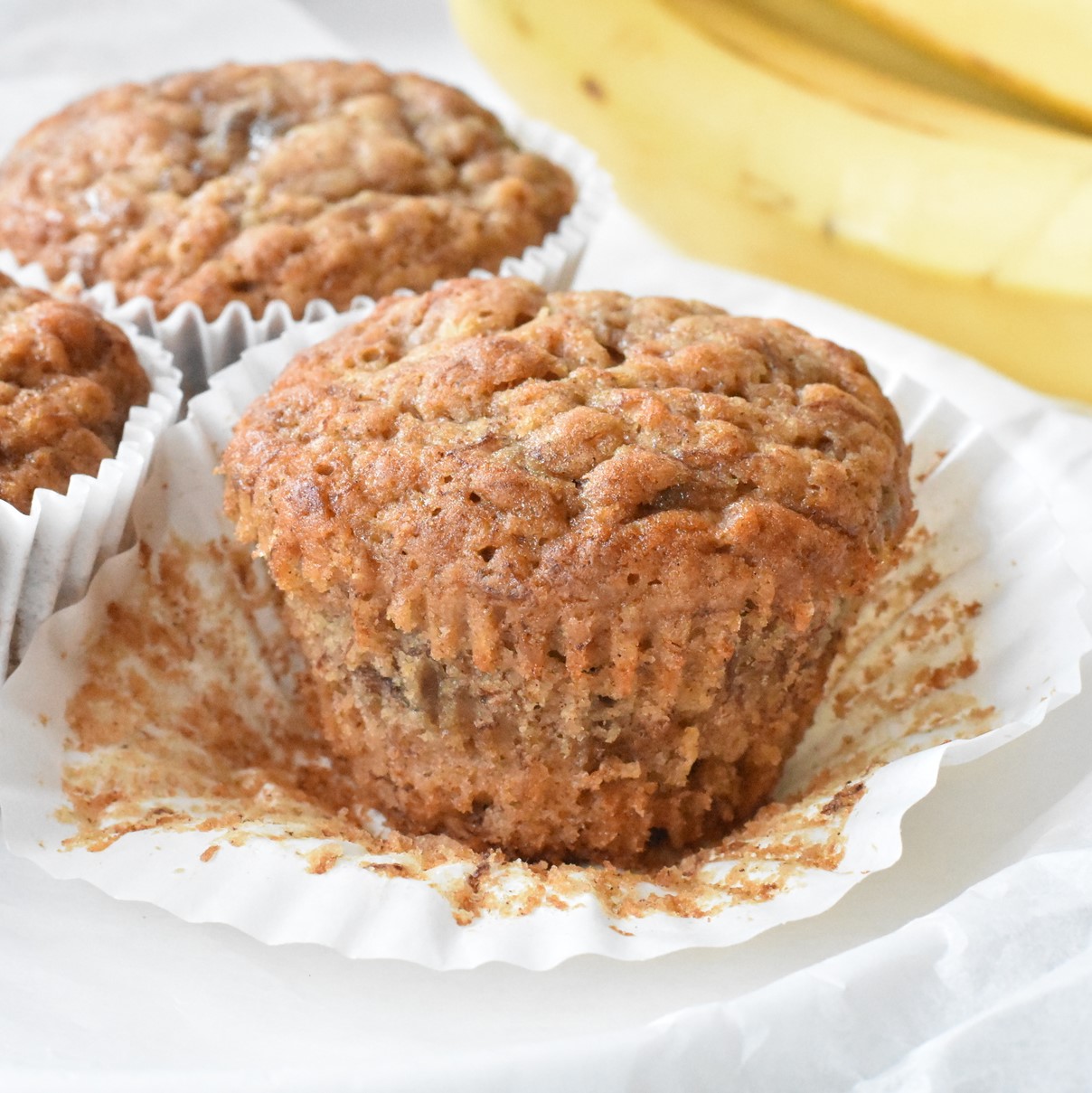Easy Banana Muffins fresh out of the oven.