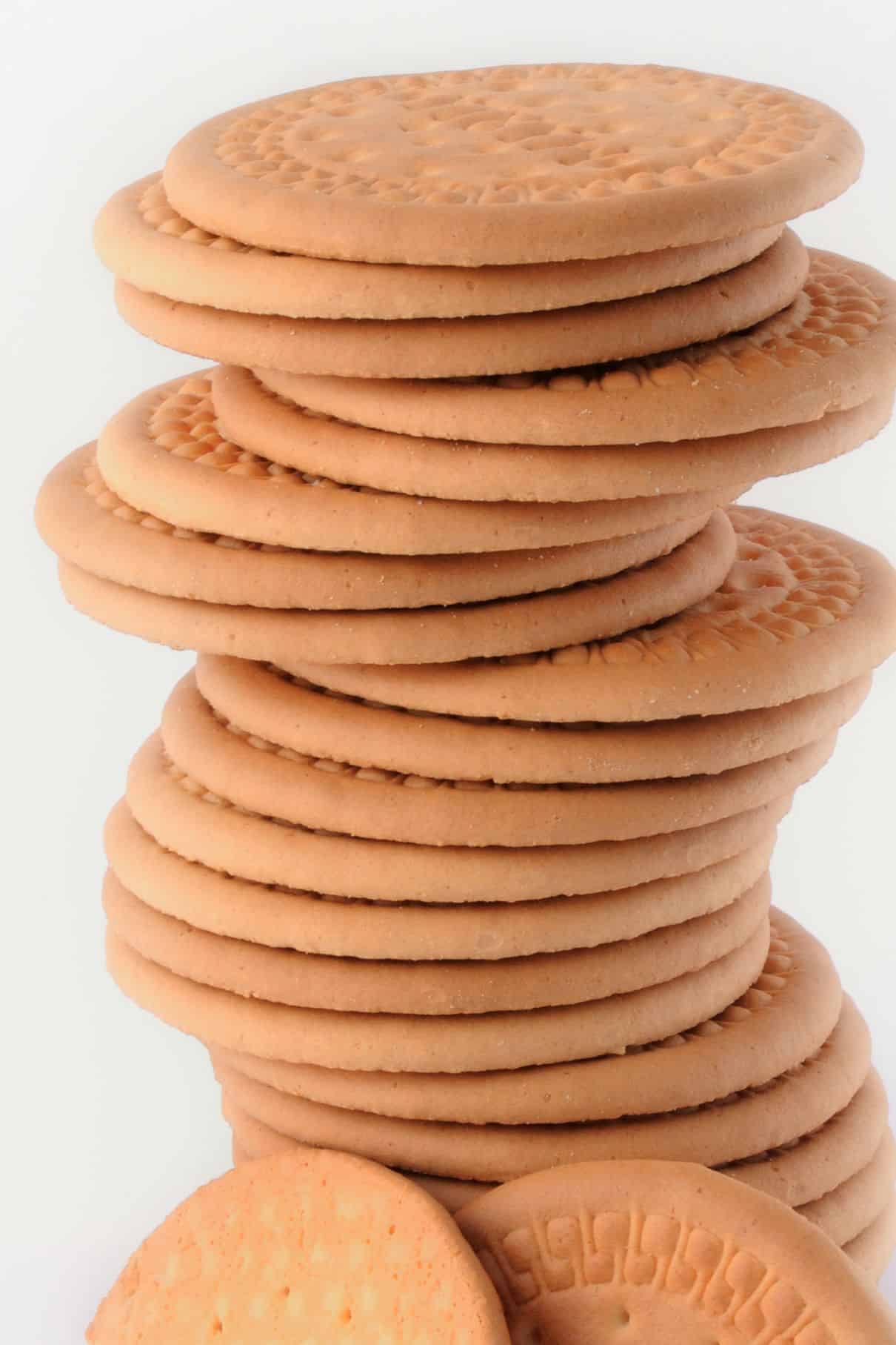 stack of marie biscuits