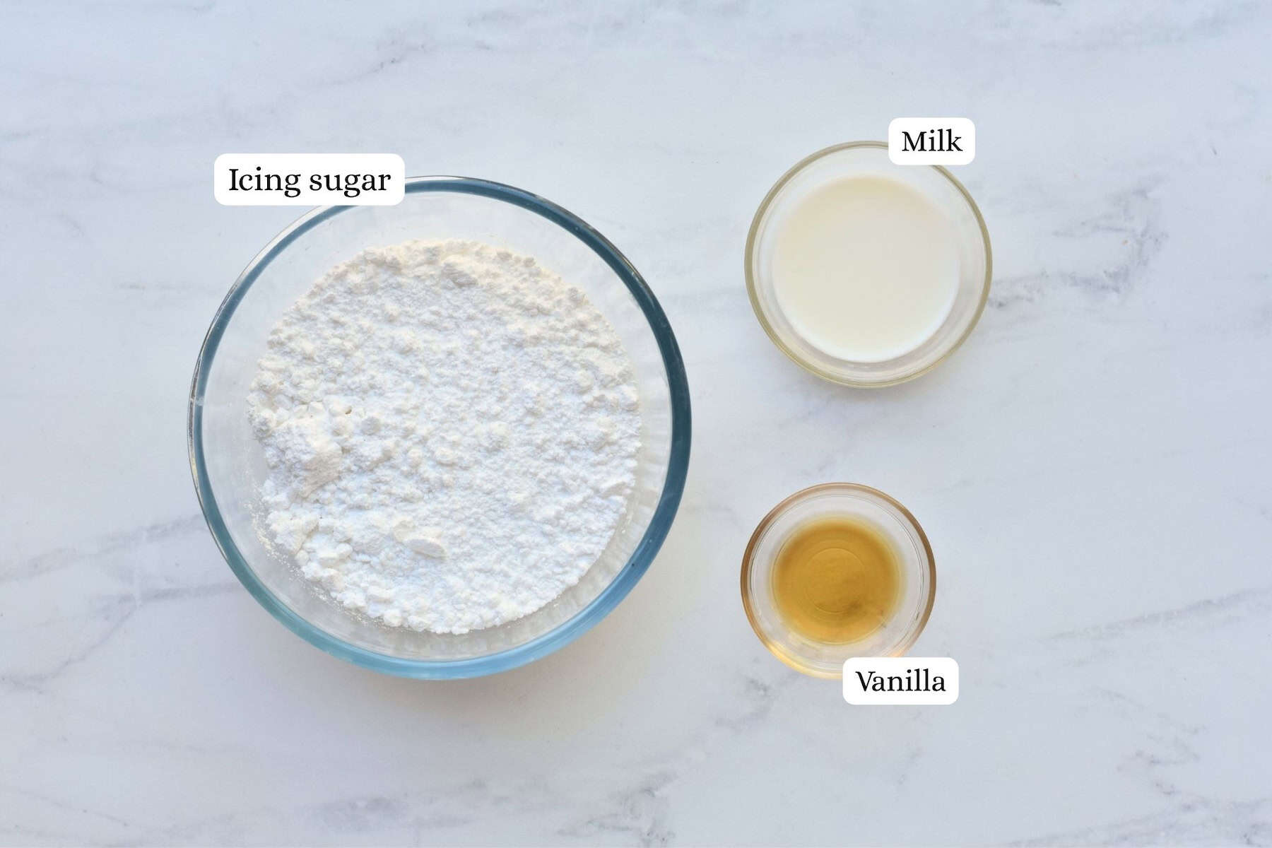 Ingredients in Cinnamon Rolls Glaze