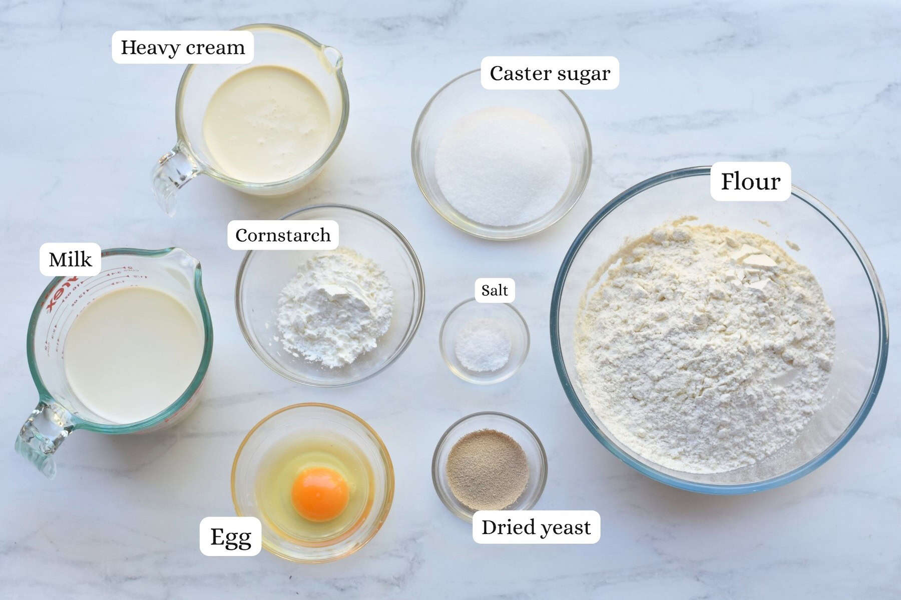 Ingredients in Cinnamon Rolls