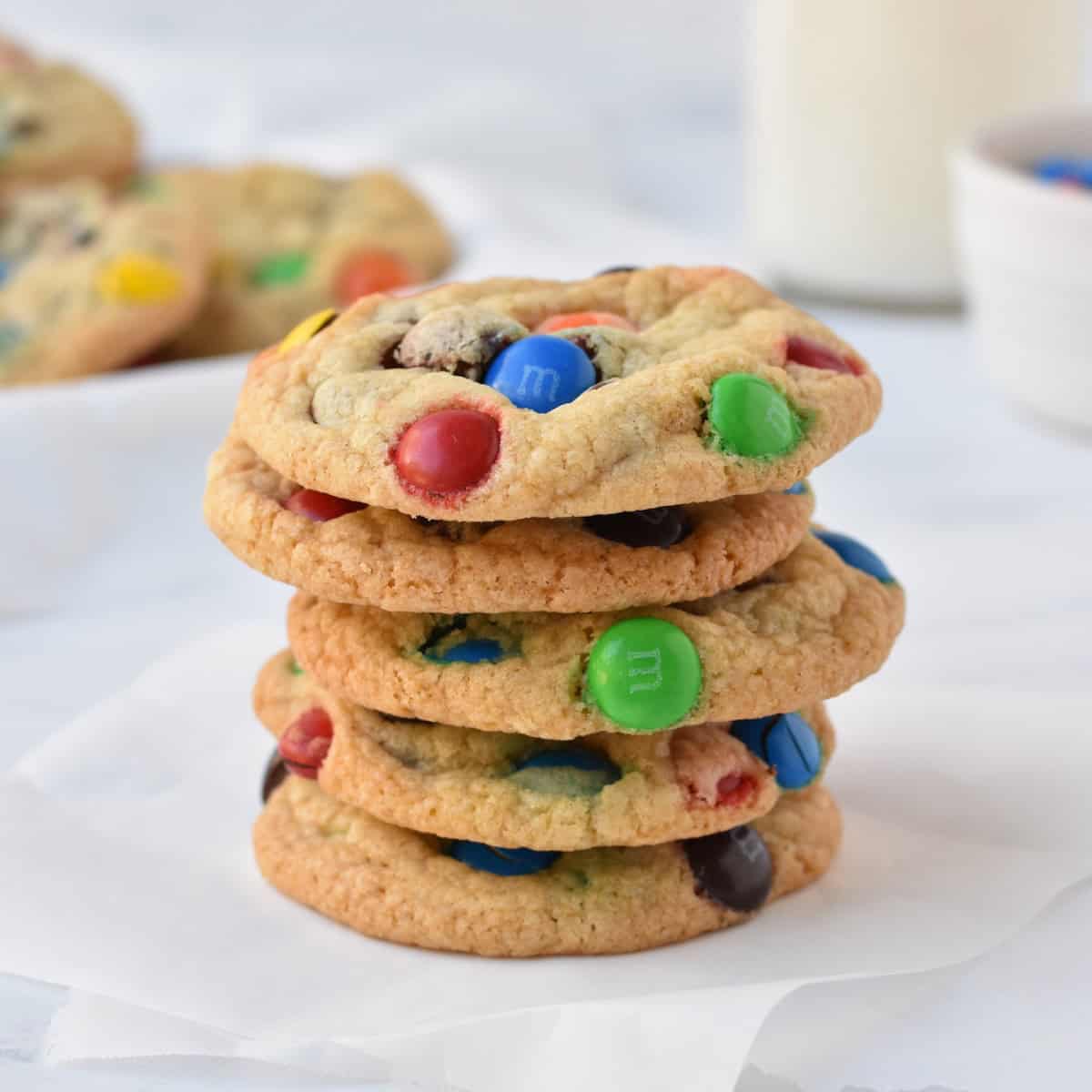 Easy M&M Cookies - Baking Envy